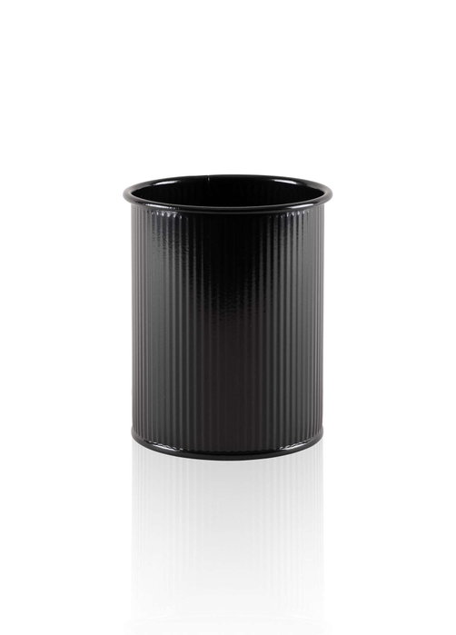 Hermia Soporte para cubiertos galvanizado Negro